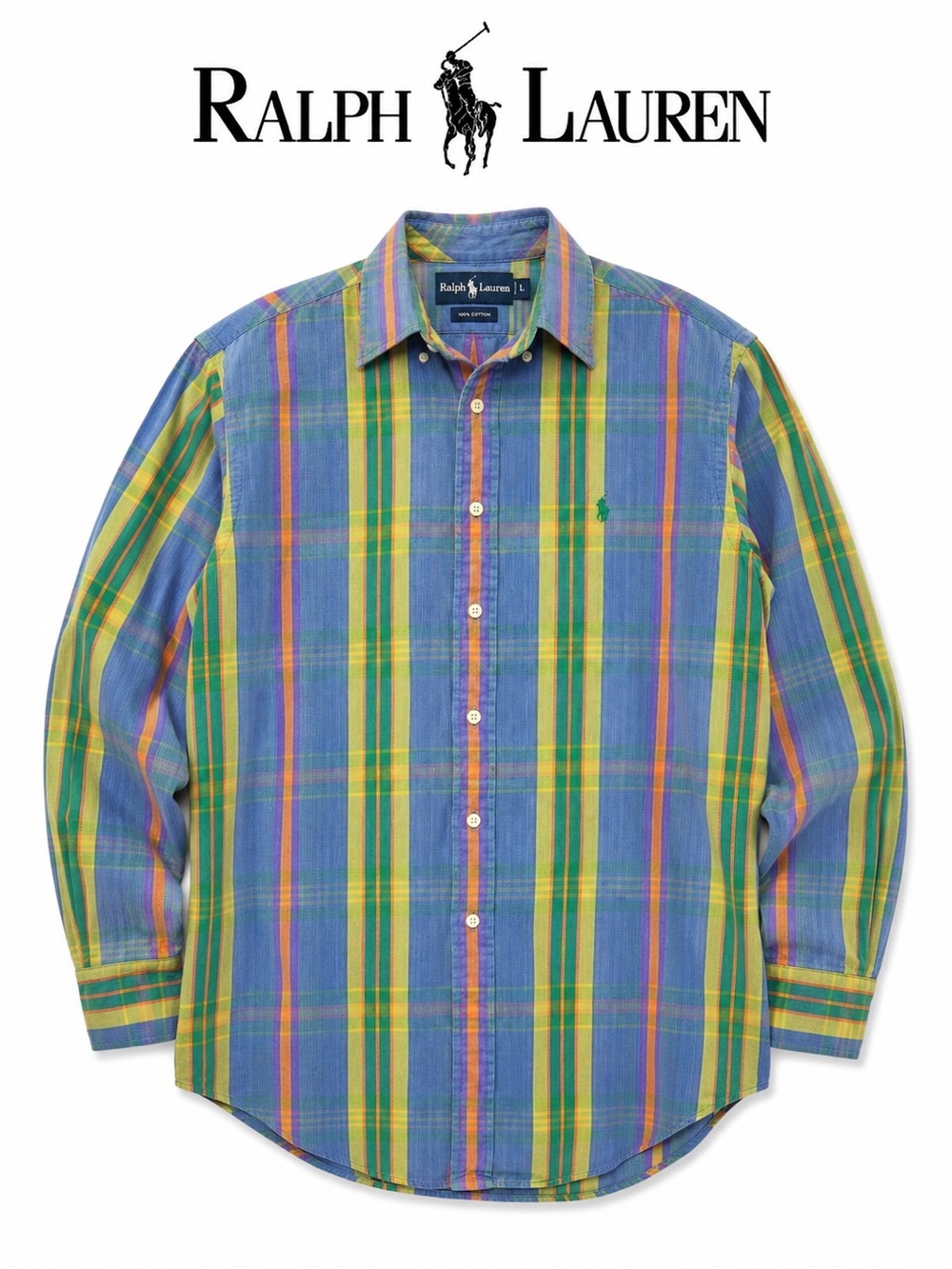 Vintage Ralph Lauren Big Shirt Plaid Overshirt Shacket Men’s L